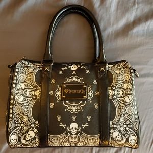 Loungefly Paisley Bandana Skull Purse